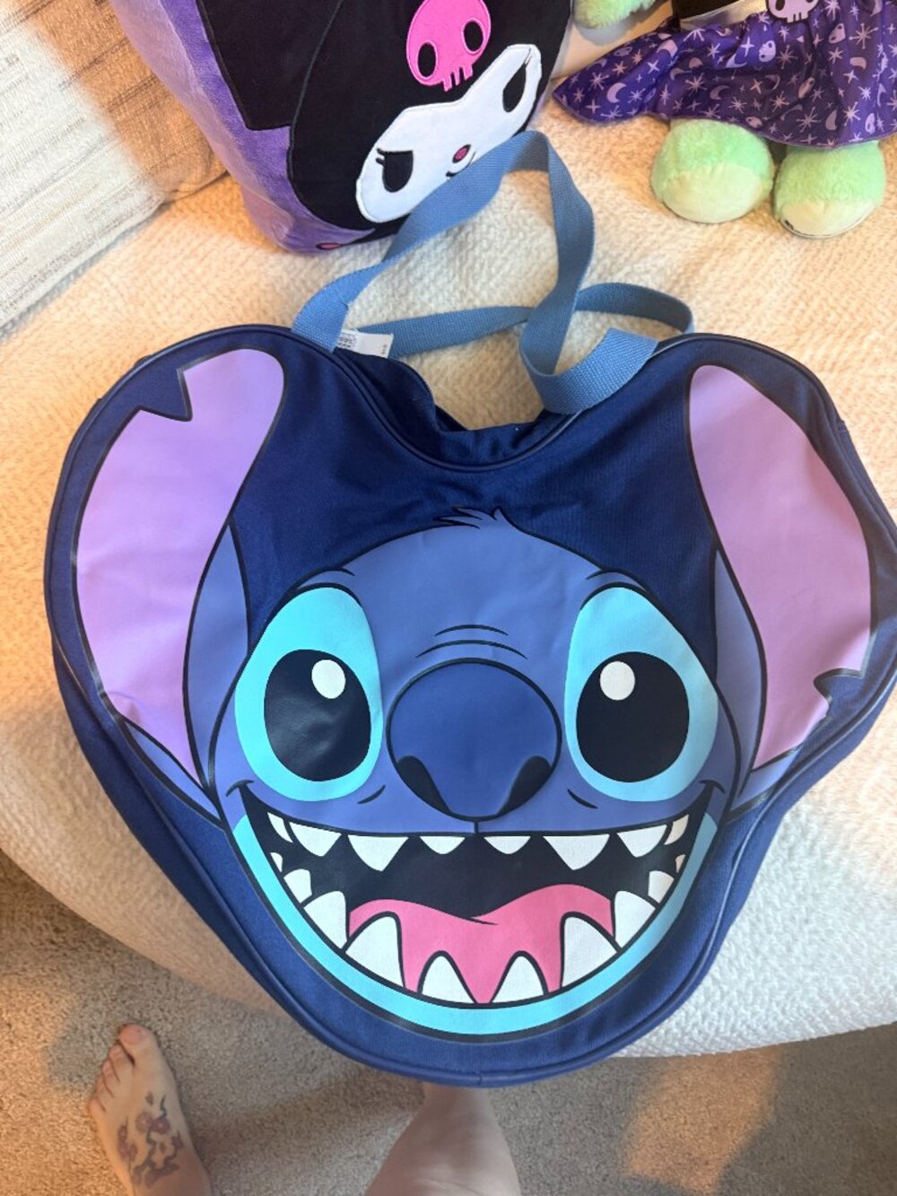 Disneyland Resort Stitch Big Face Tote Bag NWT Disney Parks Exclusive